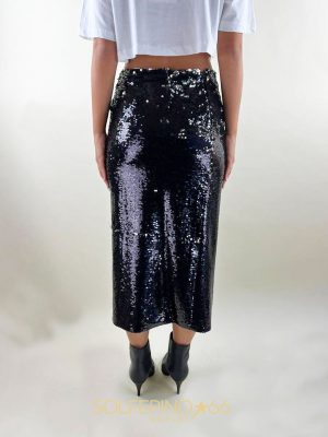 WEILI ZHENG LONGUETTE PAILLETTES NERO - immagine 2