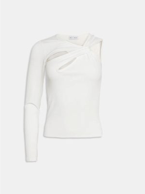 WEILI ZHENG TOP MONOSPALLA WHITE - immagine 4
