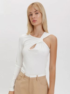 WEILI ZHENG TOP MONOSPALLA WHITE