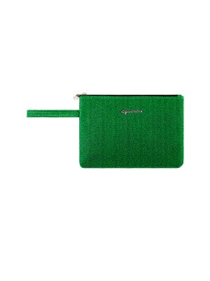 Pochette capri lurex verde