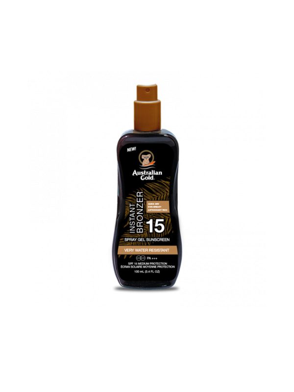 Australian Gold SPF 15 SPRAY GEL CON BRONZER - 100 ML