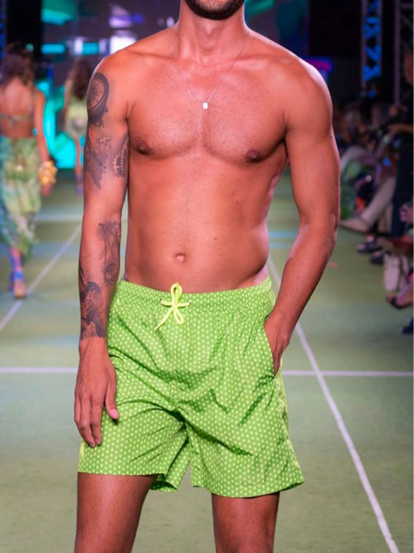 PIN UP Boxer Uomo Stelline Verde