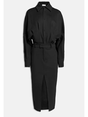 WEILI ZHENG ABITO CAMICIA MIDI NERO - immagine 3