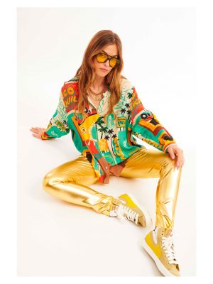 WILD LEGGINS FLASHDANCE GOLD - immagine 3