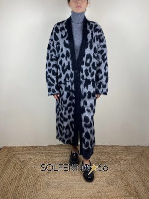 KONTATTO CAPPOTTO MACULATO GRIGIO
