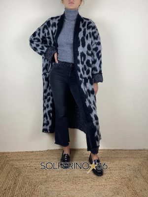 KONTATTO CAPPOTTO MACULATO GRIGIO - immagine 2