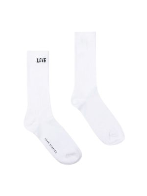 LOVE Stories Rib Calzini White