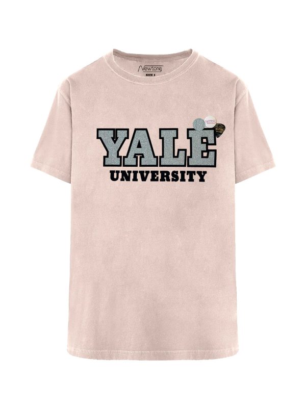 T-shirt "UNIVERSITÀ"Rosa Tenue
