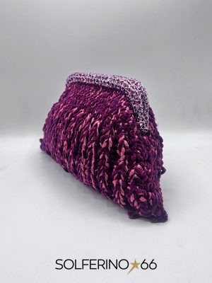 POCHETTE A TRECCIA BORDEAUX - immagine 2