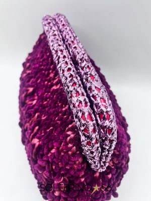 POCHETTE A TRECCIA BORDEAUX - immagine 3