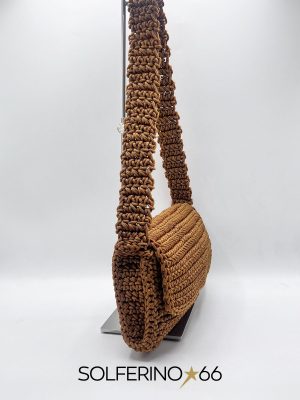BORSA PATTA CROCHET SENAPE - immagine 3