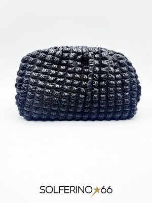 BORSA POUCH TRAPUNTATA NERO