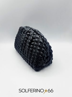 BORSA POUCH TRAPUNTATA NERO - immagine 2