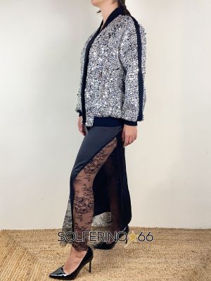 SOUVENIR PRIVEE' BOMBER TWEED PAILLETTES