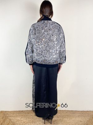 SOUVENIR PRIVEE' BOMBER TWEED PAILLETTES - immagine 3