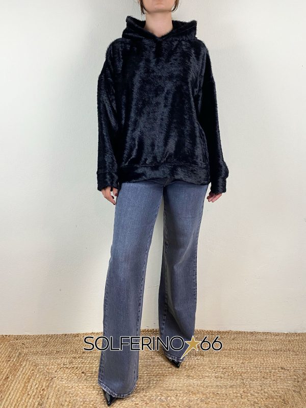 WEILI ZHENG FELPA FURRY BLACK