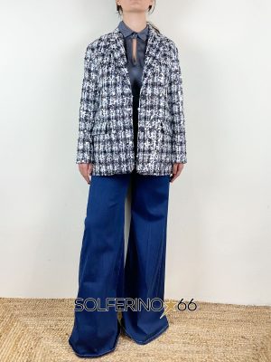HAVEONE BLAZER CHECK PAILLETTES