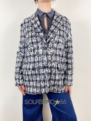 HAVEONE BLAZER CHECK PAILLETTES - immagine 2