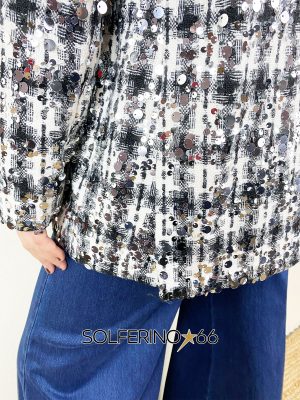 HAVEONE BLAZER CHECK PAILLETTES - immagine 5