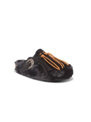 TAJI SABOT PELLICCIA NERO - immagine 2