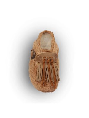 TAJI SABOT PELLICCIA BEIGE - immagine 3