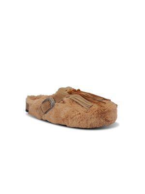 TAJI SABOT PELLICCIA BEIGE - immagine 2