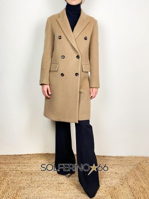 MERCI. CAPPOTTO AL GINOCCHIO CAMMELLO
