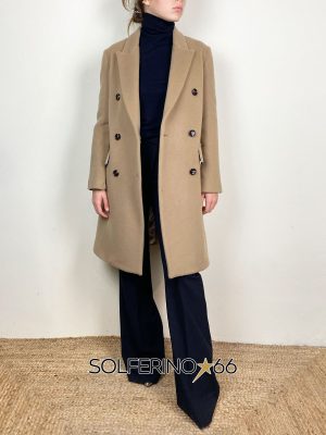 MERCI. CAPPOTTO AL GINOCCHIO CAMMELLO - immagine 3