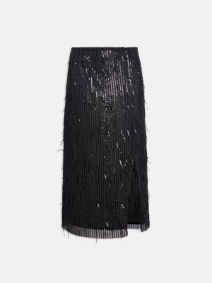 WEILI ZHENG LONGUETTE IN PAILLETTES BLACK - immagine 3