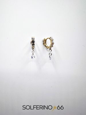 CERCHIETTO DORATO GOCCE ZIRCONE