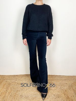 MERCI. PANTALLONE VELLUTO NERO
