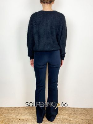 MERCI. PANTALLONE VELLUTO NERO - immagine 2