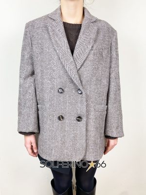 HAVEONE GIACCA OVER SPINATO/PAILLETTES - immagine 2