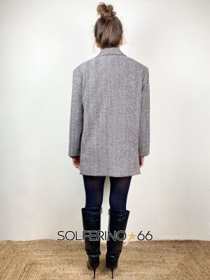 HAVEONE GIACCA OVER SPINATO/PAILLETTES - immagine 3