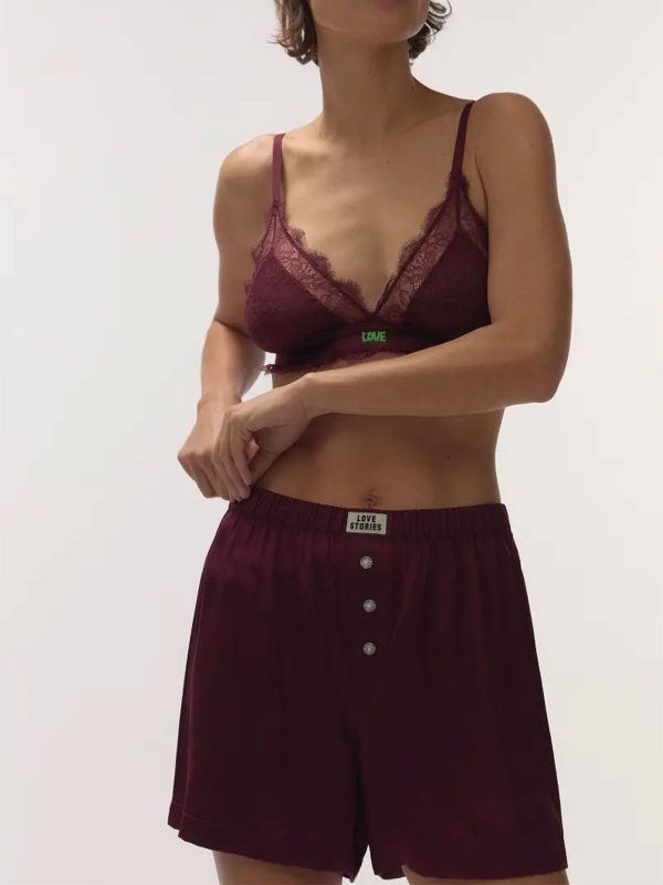 LOVE Stories James Pantaloncini Burgundy