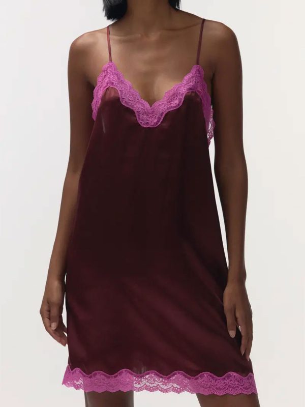 LOVE Stories Willow Abito Sottoveste Burgundy