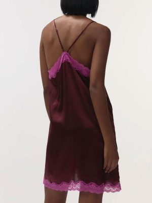 LOVE Stories Willow Abito Sottoveste Burgundy - immagine 2