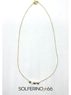 COLLANA DORATA QUATTRO CUORI