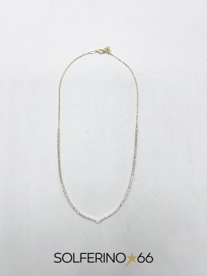 COLLANA DORATA TENNIS A V