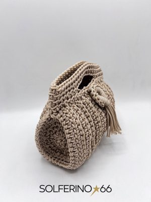 MINI BORSA CROCHET NAPPA CORDA - immagine 2