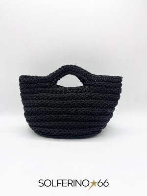 MINI BORSA CROCHET NERA