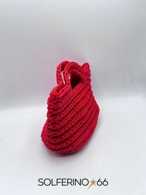 MINI BORSA CROCHET ROSSA - immagine 2