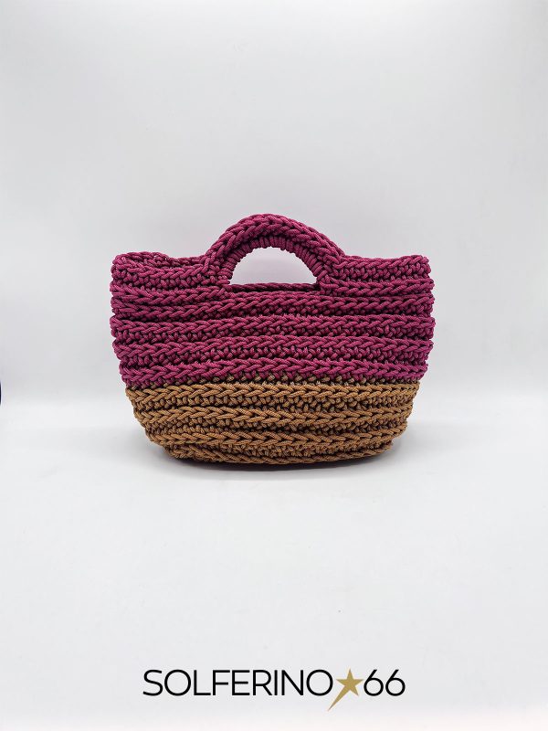 MINI BORSA CROCHET BICOLOR