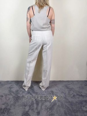 8PM COSMOS PANTALONE OFF-WHITE - immagine 2