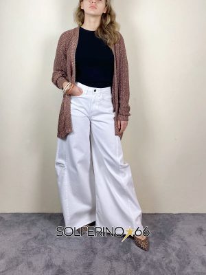 KONTATTO CARDIGAN LUREX ROSE GOLD
