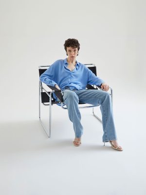 8PM NEGRESCO CAMICIA AZZURRO OXFORD