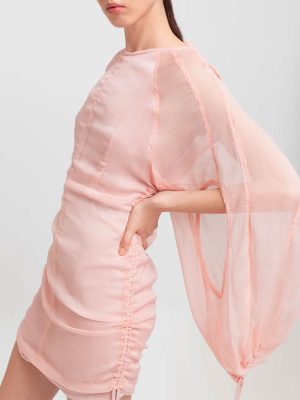 WEILI ZHENG ABITO MANICHE BALLOON PINK - immagine 3