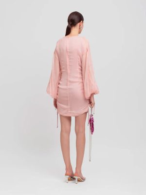 WEILI ZHENG ABITO MANICHE BALLOON PINK - immagine 2