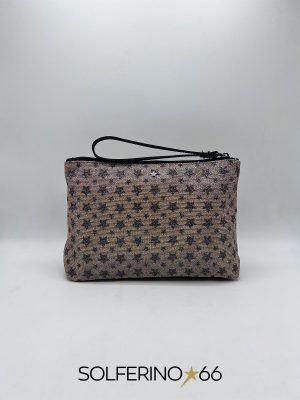 L'AURA CLUTCH BIG GLITTER STELLA PESCA