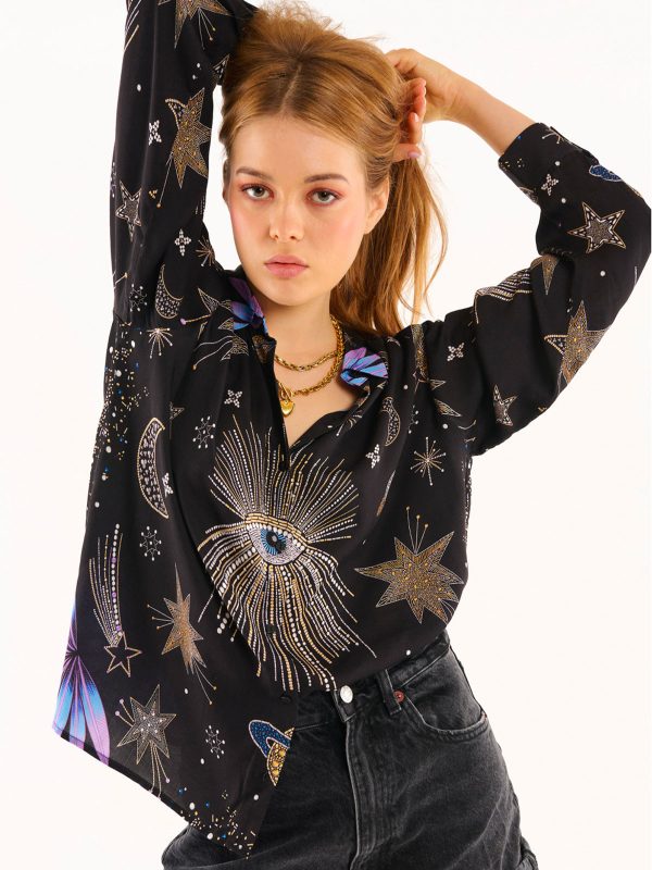 WILD CAMICIA COMETE BLACK